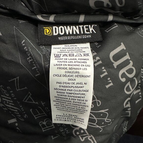 L.L. Bean Down Puffer Jacket Green Womens Size XL Snap Front Retro Classic Style - Picture 12 of 16